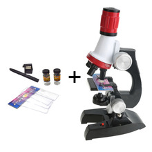 Microscope Kit Lab LED 100X-1200X Scientific Educational Toy Gift Biological Microscope Learning Toys for Children  Lab Toy 2024 - buy cheap