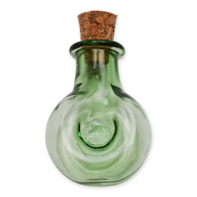 Green love glass pendant lucky wishing drifting glass bottle dream XO bottle shaped catcher vials 2024 - buy cheap
