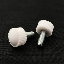 5pcs M5 straight grain plastic head round head screw small knob adjustment screw rubberized handle bolt bolts 8-16mm length 2024 - buy cheap