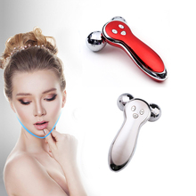 Mirco-current Face Slimming Vibrate Roller EMS Massager 3D Vibration Massage Device Body Shaping Instrument Rechargeable 2024 - buy cheap