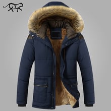 Winter Jacket Men Brand Fashion New Arrival Casual Slim Thick Warm Mens Coats Parkas With Hooded Long Overcoats Clothing Male 2024 - buy cheap