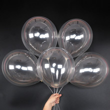 Globos transparentes grandes de látex para niños, decoración de fiesta de cumpleaños, pelota de aire inflable, 10 Uds. 2024 - compra barato