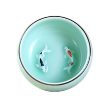 Tazas de porcelana china Celadon, taza de té de cerámica de Kung Fu, tetera de barro, cerámica, té de pescado, regalos de navidad 2024 - compra barato