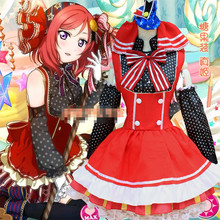 2016 Girls Nishikino Maki Tutu Dress Maid Dress Anime Love Live Cosplay Costume Sweet Dress 2024 - buy cheap