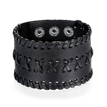 Boniskiss 2020 moda punk pulseiras de couro para homens trançado corda liga bangle & pulseiras legal jóias para o homem ajustável bijoux 2024 - compre barato