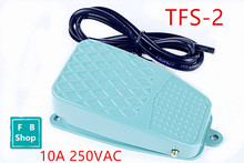 1 Uds TFS-2 YBLT-FS/2 AC250V 10A verde SPDT NO NC interruptor de Pedal metálico de alimentación momentánea antideslizante 2024 - compra barato