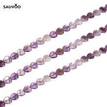 Sauvoo 1 String Oval Natural Stone Red Yellow Bulk Crystal Loose Spacer Beads 11mm for DIY Bracelet Necklace Making Findings 2024 - buy cheap