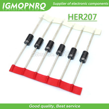 100PCS HER207 do-41 2A / 800V High  Ultrafast Recovery Diode New Original Free Shipping 2024 - buy cheap