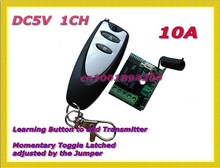 Controle remoto sem fio dc5v, transceptor com mudança de ligação e desligamento sem fio mini m4/t4/l4 ajustado, controle adicionável livremente 42*22*16mm