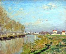 100% handmade Claude Monet Oil Painting Reproduction on Linen canvas,argenteuil-the-seine(1),museum quality,Free DHL or FeDeX 2024 - buy cheap