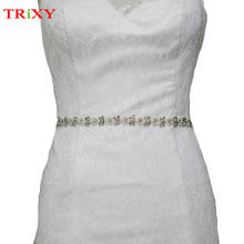 TRiXY A101 Свадебные аксессуары в цветочном стиле, Свадебные ремни с кристаллами, стразы, пояс для свадебной вечеринки, пояса для невесты, подружки невесты 2024 - купить недорого