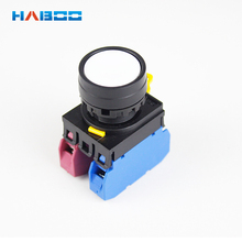 10pcs/lot HQ22mm push button switch various color momentary with flat head 1NO 600V10A 2024 - buy cheap