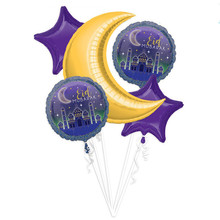 5 uds Ramadam globo decoración EID Mubarak helio Globos para musulmán islámico fiesta de Eid al-primera Ramadán parte Bola de aire 2024 - compra barato
