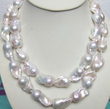 HUGE SOUTH SEA GENUINE WHITE BAROQUE PEARL NECKLACE 35 INCH 2024 - buy cheap