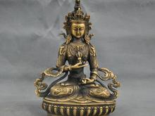 8'' China Tibet Pure Bronze Vajrasattva Bodhisattva Buddha Statue 2024 - buy cheap