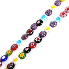 6/8/10mm Multi Colors Round Stripe Millefiori Lampwork Glass Beads For Jewelry Making Necklace Bracelet DIY Jewelry Findings 2024 - buy cheap