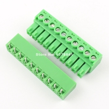 10pcs 3.81mm Pitch 10 Pin Right Angle Screw Pluggable Terminal Block Plug Connector 2024 - buy cheap