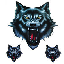 Vinyl Wolf Head Decals Skull Head Fire Flame Funny Self-adhesive Sticker for Motorcycle Car Door Stickers Truck Helmet Decor 2024 - buy cheap