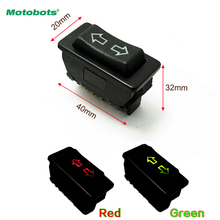 MOTOBOTS 1Pc Green/Red Universal Double Arrow 5pins Car Power Window Switch 12V/24V 20A With illumination indicator #CA4494 2024 - buy cheap