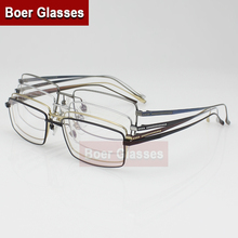 New Full Rim Men's Eyeglasses Pure Titanium glasses prescription eyewear RXable 3004 size 54-16-140 2024 - buy cheap