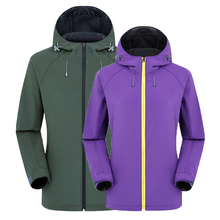 Outdoor Fleece Men's Women's Jacket Soft shell Breathable Hooded Jacket Waterproof Windproof Mountaineering Camping Jacket 2024 - buy cheap