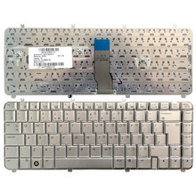 New UK Laptop Keyboard for HP Pavilion DV5-1000 DV5-1100 DV5-1200 DV5-1218 1219 1218TX 1219TX AEQT6E00210 QT6A Silver 2024 - buy cheap