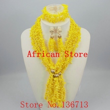 Conjunto de joyería nupcial maravilloso, conjunto de joyería de cuentas africanas de boda nigeriana, conjunto de collar de bolas de boda Rojas, envío gratis HD320-4 2024 - compra barato