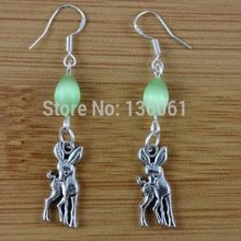 18 Styles 925 Sterling Silver Earring Hook Opal Dangle Earring Kettle Mermaid Pentacle Crescent Bear Crane Drop Earring Women 2024 - buy cheap