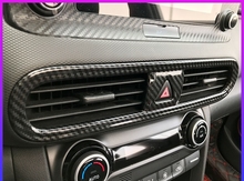 Для Hyundai Kona Encino Kauai 2018 2019 Автомобильная центральная консоль A/C вентиляционное отверстие для кондиционера рамка накладка автозапчасти 2024 - купить недорого