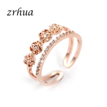 ZRHUA Luxury 925 Sterling Silver Rings for Women Wedding Engagement Acessories Cubic Zirconia Jewelry Female Anel Big Promotion 2024 - buy cheap