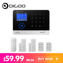 Digoo DG-HOSA 433MHz Wireless GSM&WIFI DIY Smart Home Kits Alarm System Infrared Motion Sensor Door Magnetism Alert 2024 - buy cheap