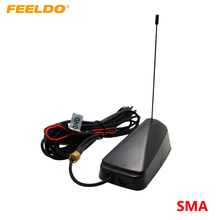 Feeldo 1 conjunto de antena para carro ampla sma, antena com amplificador embutido para tv digital # am948 2024 - compre barato