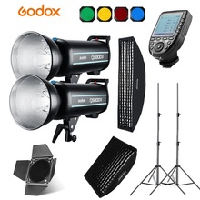 2x Godox QS800II 400Ws Built-in Receivers Photo Studio Flash Lighting XPRO Trigger Softbox 280cm Light Stand Barn Door 2024 - buy cheap