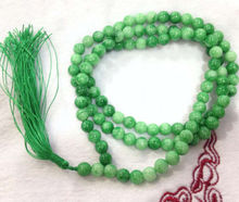 Collar con cuentas de oración, color verde Natural, estilo tibetano budista, 108, 6mm/10m 2024 - compra barato