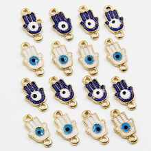 20pcs  Cabochons 12*30mm Rose Alloy Enamel Eye Connector Jewelry Findings Fit Bracelet Diy for Making  Shipping! Hj00847 2024 - buy cheap