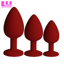 Silicone Anal Plug with Crystal Jewelry Butt Beads No Vibration Anus Sex Toys for Men Woman Gay Masturbation 4 Colors 3 Size 2024 - buy cheap