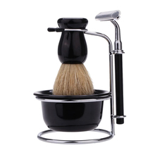 Men's Drip Shaving Acrylic Stand Holder Wet Shaving Beard Brush Bowl Razor Stand Barber Tool Black Salon Shaving Tools 2024 - buy cheap