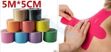 50pcs 5cm x 5m Muscle Tape Sports Tape Kinesiology Tape Cotton Elastic Adhesive Muscle Bandage Care Physio Strain Injury Support 2024 - buy cheap