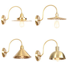 Candelabro de Pared de cobre para Loft, lámparas LED Vintage industriales, accesorios de iluminación para dormitorio y mesita de noche, para el hogar 2024 - compra barato