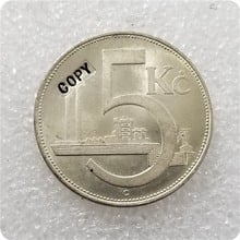 1937 CZECHOSLOVAKIA 5 KORUN Coin COPY 2024 - buy cheap