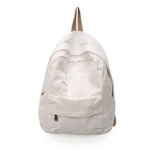 Mochila de lona de viento de Universidad japonesa, bolso de viaje informal sólido, bolso de hombro para parejas, mochilas de escuela para niñas, color blanco y negro 2024 - compra barato