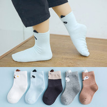 Детские носки для новорожденных, хлопковые носки для новорожденных мальчиков и девочек, милые Мультяшные носки для малышей, теплые зимние носки для ленивых, носки для девочек 2024 - купить недорого