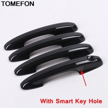 TOMEFON For Ford Focus 2019 2020 Door Handle Cover Trim With Smart Key Hole Frame Cover Trim Moulding Exterior Accessories ABS 2024 - buy cheap