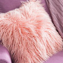 Plush soft solid fur feather Cushion Cover cushion cover case luxury sofa bed home car room home Dec wholesale FG313 2024 - buy cheap