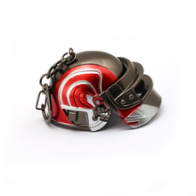 Игры PUBG брелок в форме шлема для Для мужчин большой красный 3D Playerunknown's боя брелок окрашенный металлический брелок для ключей от автомобиля ювелирные изделия llaveros 2024 - купить недорого