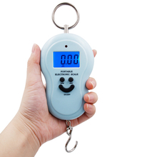 New Arrival 50Kg *10g Electronic Smile face Hanging Scale with BackLight Luggage Fishing Pocket Weight Kg Lb OZ 2024 - buy cheap
