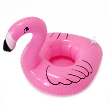 6 шт. Надувной розовый Фламинго подставки мини чашка держатель для напитков плавательный бассейн пляж вечерние дети плавать держатель для напитков 2024 - купить недорого