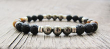 Fashion Lava Stone Bracelet Nature Tiger Eye Bracelet suit for fat men Bracelets Yoga Mala jewelry Black bracelets Gifts for men 2024 - buy cheap