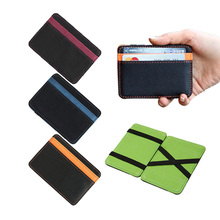 Mini Fashion Men's Magic Wallets Money Clip Thin Clutch Credit Card Bag Casual Clip For Money Cash Holder Small Women Purse 2024 - buy cheap