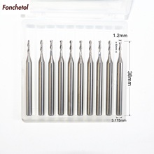 3.175mm*1.2mm*6mm-10PCS CNC solid carbide End Mill,2 flutes ball nose router bit,wood tool,Relief Milling Cutter,spherical knife 2024 - buy cheap
